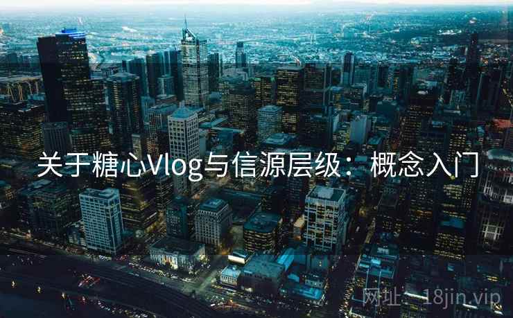 关于糖心Vlog与信源层级：概念入门