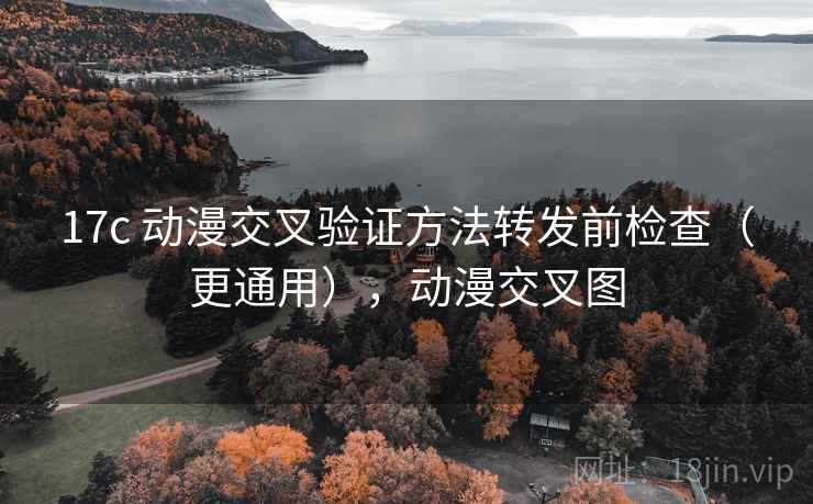 17c 动漫交叉验证方法转发前检查（更通用），动漫交叉图