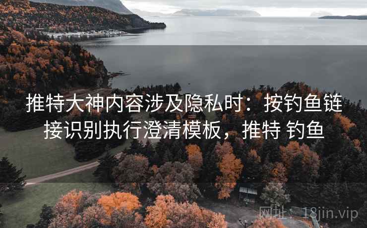 推特大神内容涉及隐私时：按钓鱼链接识别执行澄清模板，推特 钓鱼
