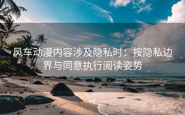 风车动漫内容涉及隐私时：按隐私边界与同意执行阅读姿势